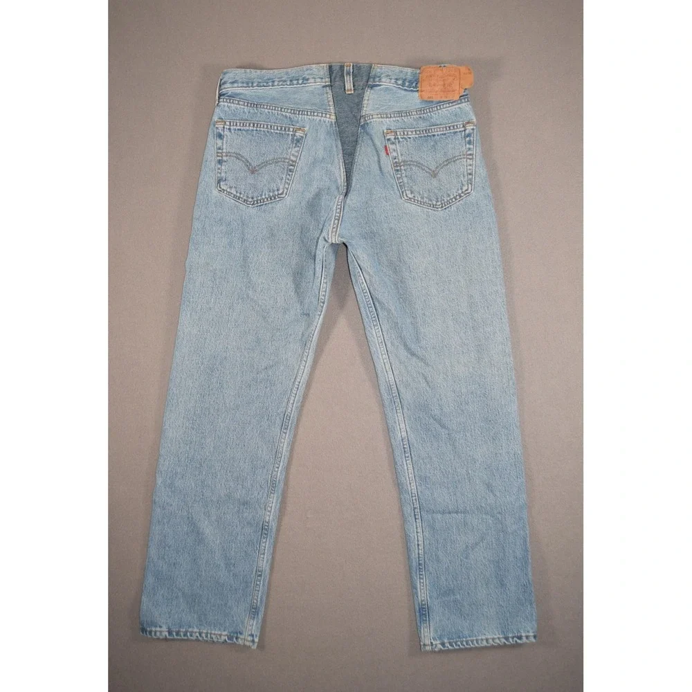 Vintage Levis 501 Jeans Mens 36x30 Made in USA Medium Wash Denim Custom 1996
